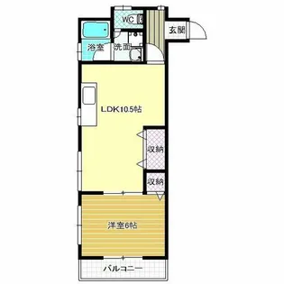 中ビル【303号室】の間取り