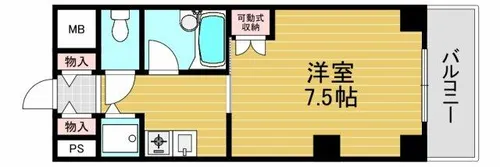 メゾン・エルセラーン【5階】の間取り