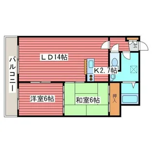 トニカ・ラ・メラ月寒東【2階】の間取り