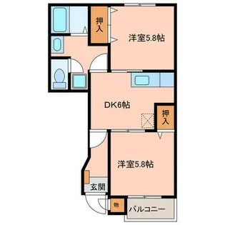 風見館【1階】の間取り