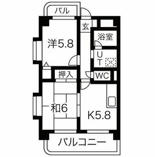 ピュアプレイス【2階】の間取り