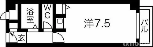 サンフォレスト新中条【1階】の間取り
