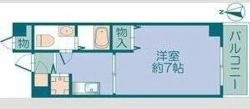 1Kの間取り画像