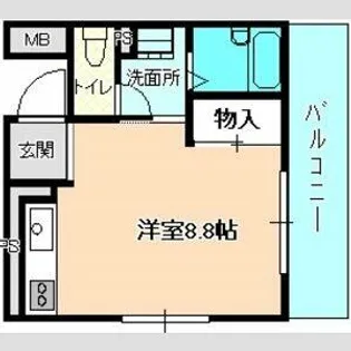シェルコート則武【2階】の間取り