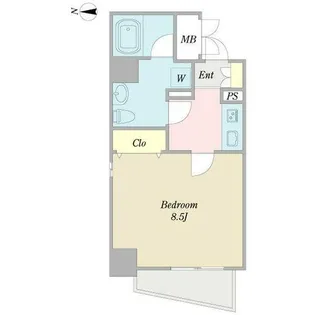 アクアヒルズ【8階】の間取り