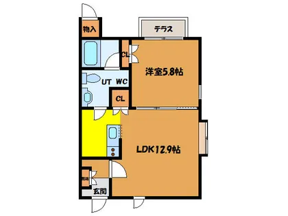 Lスケッチ【8号室】の間取り