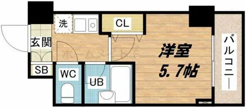 プレサンス天満【9階】の間取り
