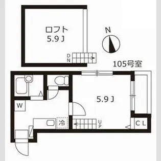 シェーネスハイム黒門【1階】の間取り