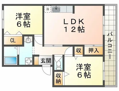 メゾン桃山台【2階】の間取り
