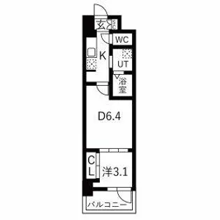 メイクス大阪鶴見【2階】の間取り