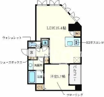 フォレステージュ西本町【4階】の間取り