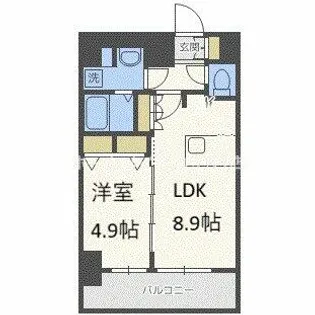 プレサンス阿波座ステーションフロント【12階】の間取り