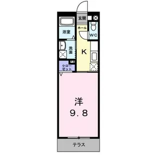 カーサエスト札の辻【1階】の間取り