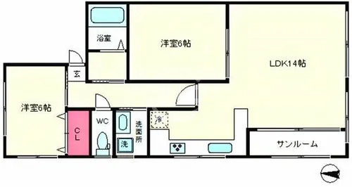 オザキビル【3階】の間取り