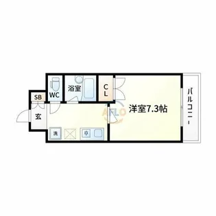 フォレスト今里【3階】の間取り