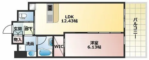 プレジオ永和ASIAN【4階】の間取り
