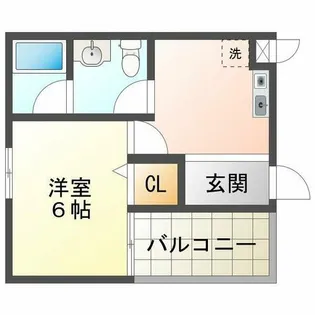 セルサス明石壱番館【5階】の間取り