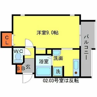 Villa Ciel【2階】の間取り