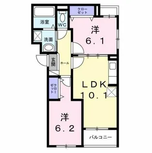 ブリオ安満 B棟【3階】の間取り