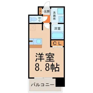 プレサンス桜通グレイス【4階】の間取り