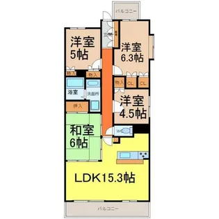 レジディア泉【9階】の間取り