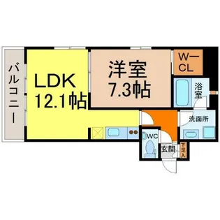エルミタージュ新栄【3階】の間取り