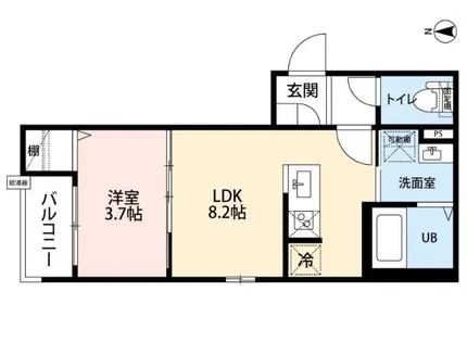 CRASTINE豊が丘【1階】の間取り