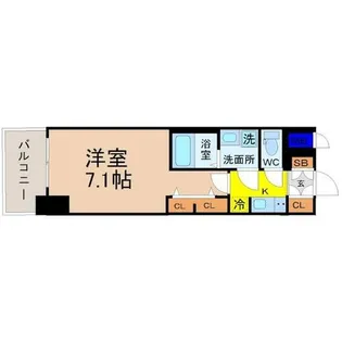 S-RESIDENCE星ヶ丘(エスレジデンス)【8階】の間取り