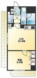タイホウハイツ敷津4番館【904号室】の間取り