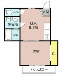 マーリエOKOSHI【2階】の間取り