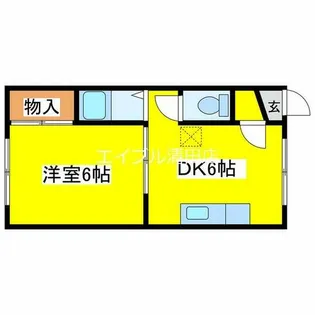 レイム【202号室】の間取り