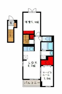ブレス ベル【1階】の間取り