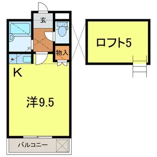 コーポイーストA【108号室】の間取り