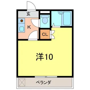 コーポイーストC棟【211号室】の間取り