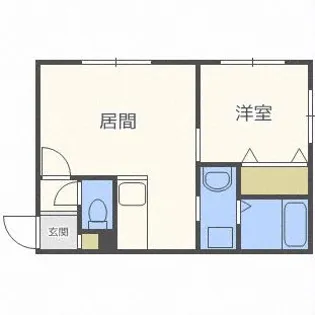アール栄通【204号室】の間取り