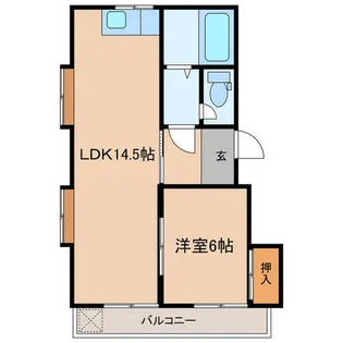 柏原コーポラス【3階】の間取り