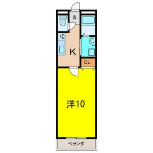アンプルール リーブル さつき【2階】の間取り