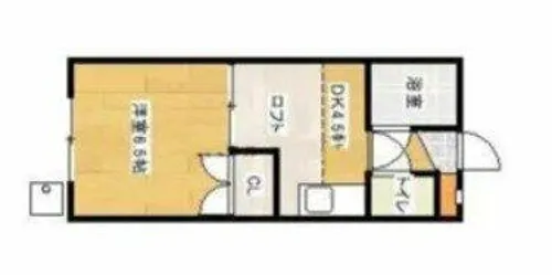 プライマリー久留米大西【206号室】の間取り