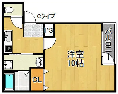 フジパレス住ノ江駅南Ⅶ番館【3階】の間取り