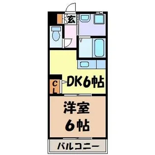 プリミエール川名【1階】の間取り