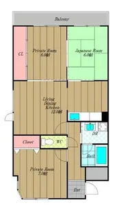プレアデス【2階】の間取り