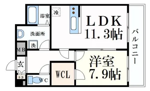 Capital.I姫路【8階】の間取り