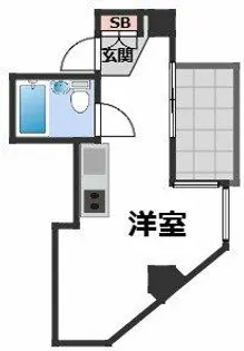 レディース大鉄【3階】の間取り