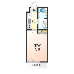 フォルビート五条【1階】の間取り