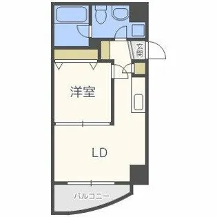 インボイス難波南レジデンス【2階】の間取り