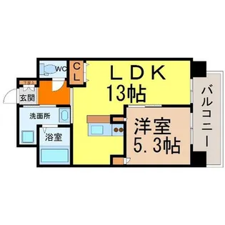 タカマツレジデンス鶴舞公園【7階】の間取り