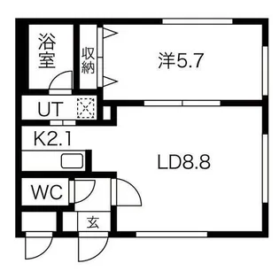 ラフィーネ新札幌【3階】の間取り