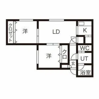 S・Eコート【202号室】の間取り