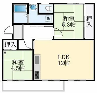 公団狭山住宅4号棟【3階】の間取り