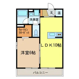 トゥール ブランシュM&MⅡ【302号室】の間取り